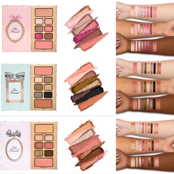 TOO FACED 3 Makeup Pallets Enchanted Wonderland Gift Set Better Than Sex Mascara - Picture 2 of 15